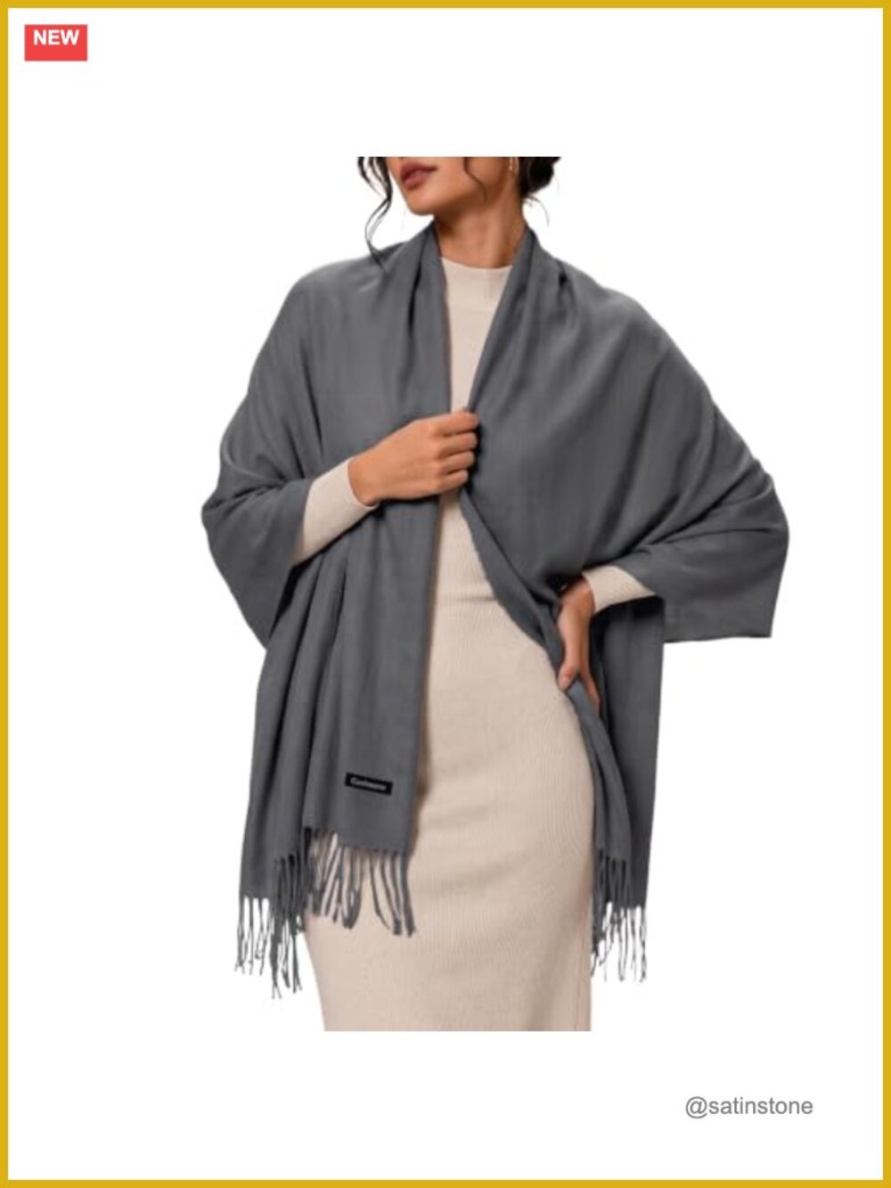 Women's Pashmina Shawl Wrap Wedding Evening Scarf Lightweight